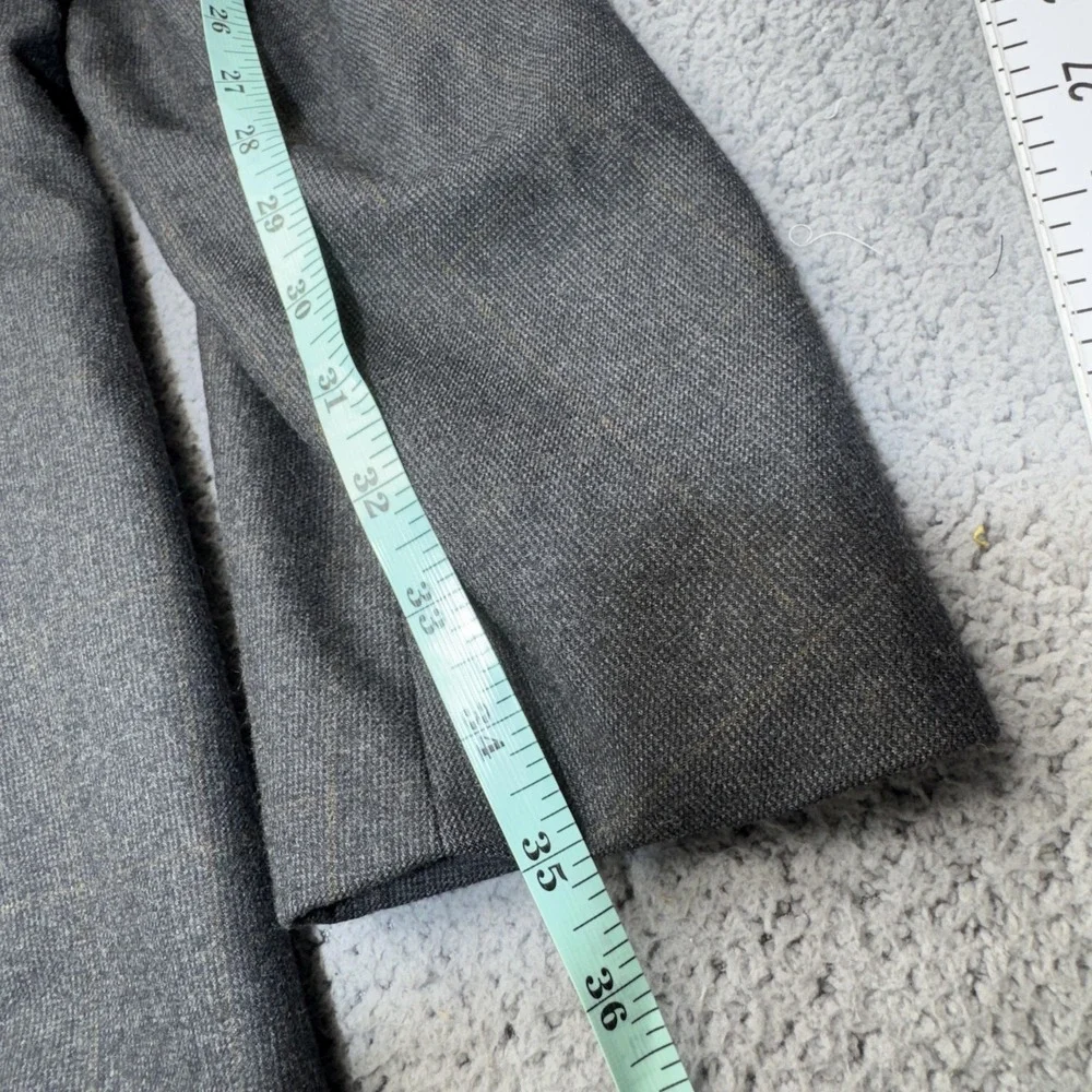 Brooks Brothers Blazer Mens 42R Gray Worsted Wool 3 Button Classic Sport Coat